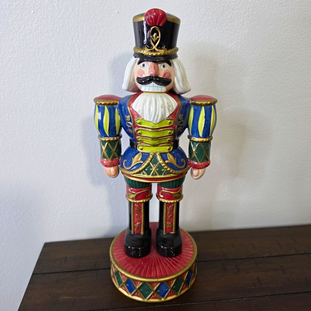 Fitz and Floyd Classic Standing Nutcracker Figurine Christmas Handpainted Luxury